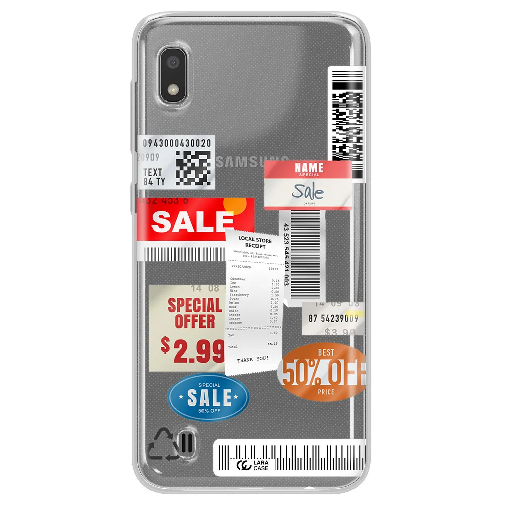 Sale Stickers Samsung A10 Clear TPU Case