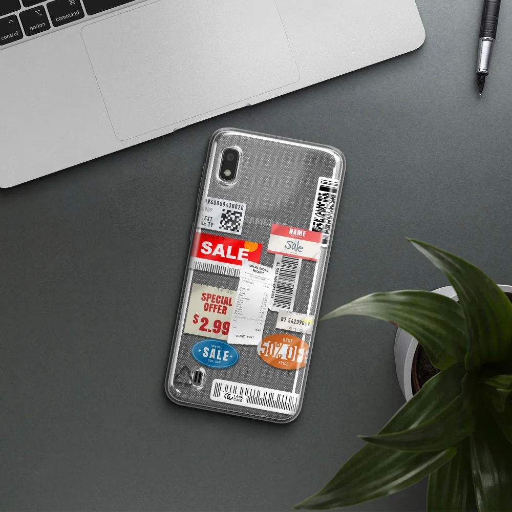 Sale Stickers Samsung A10 Clear TPU Case