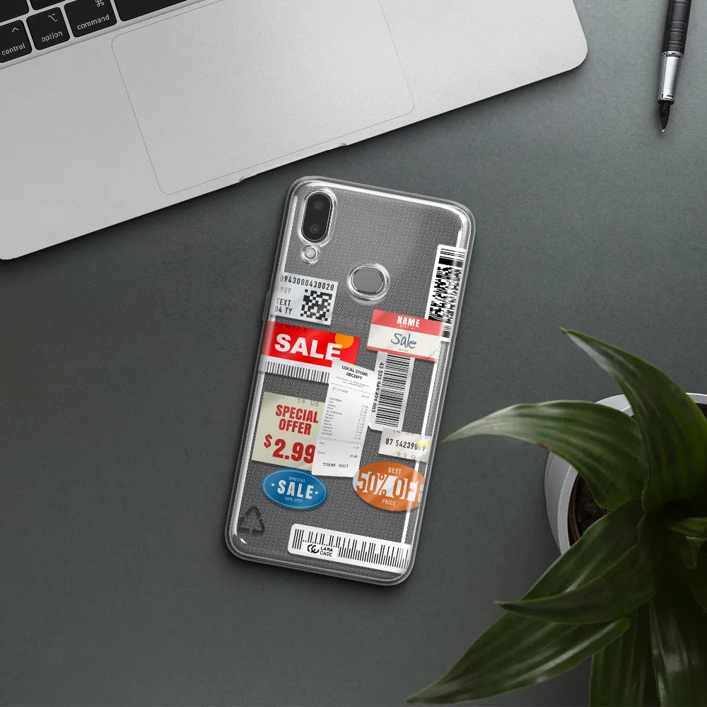 Sale Stickers Samsung A10S Clear TPU Case