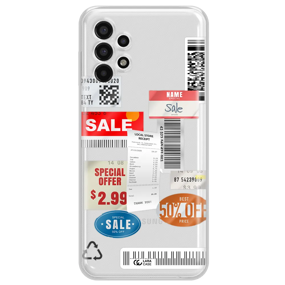 Sale Stickers Samsung A13 4g Clear TPU Case