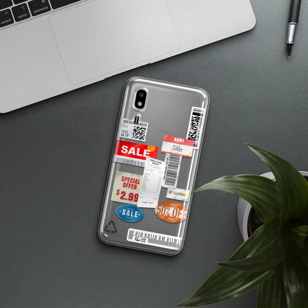 Sale Stickers Samsung A2 Core Clear TPU Case