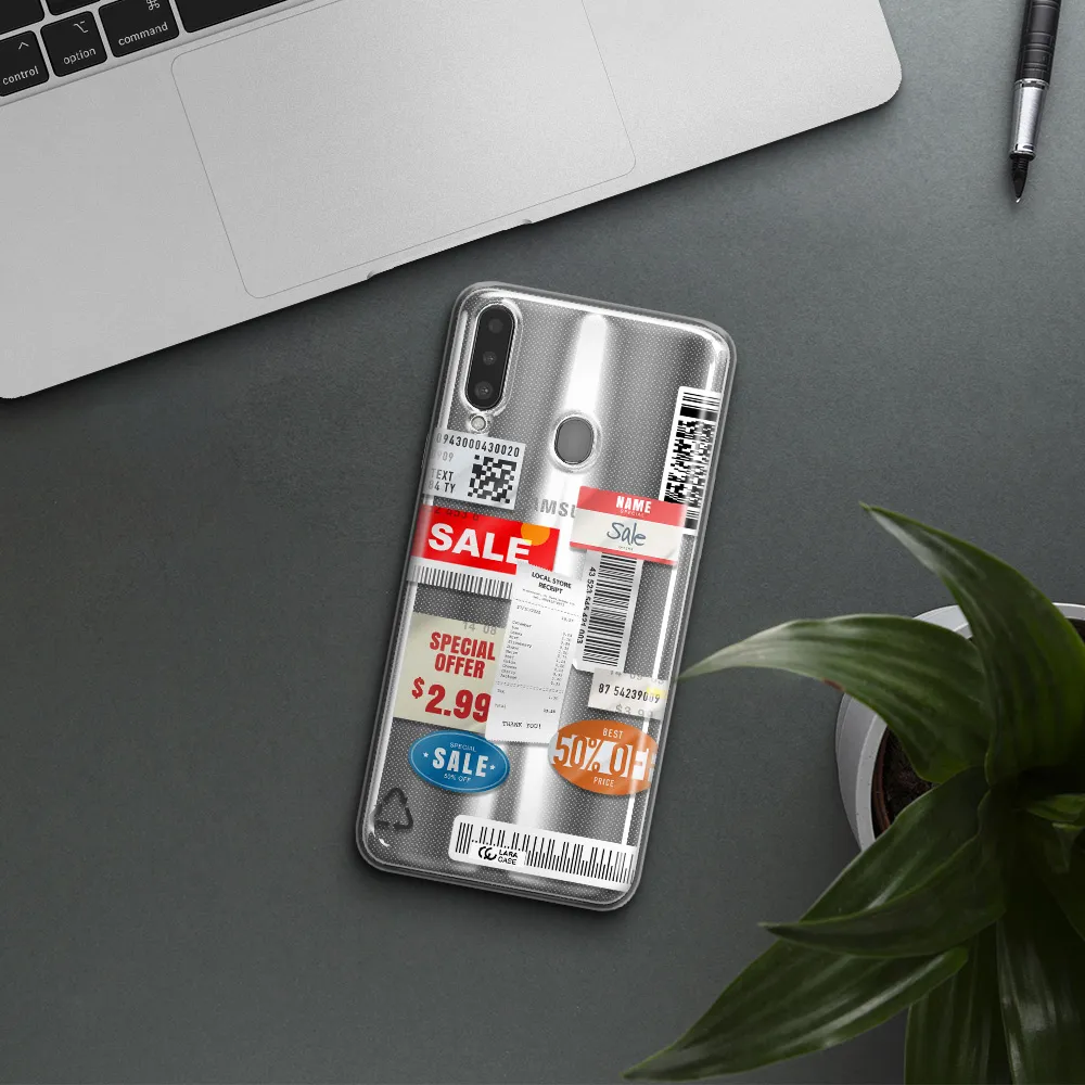 Sale Stickers Samsung A20S Clear TPU Case