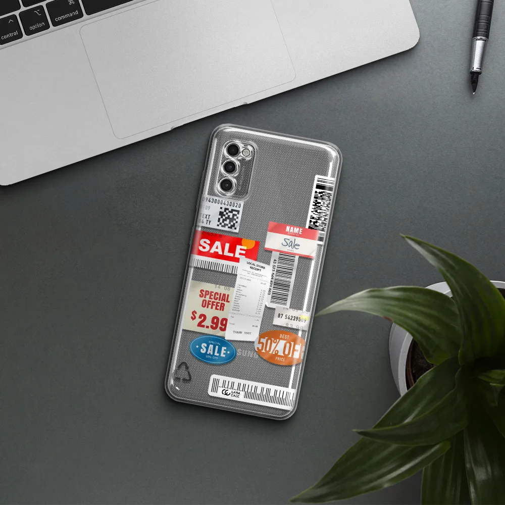 Sale Stickers Samsung A41 Clear Tpu Case