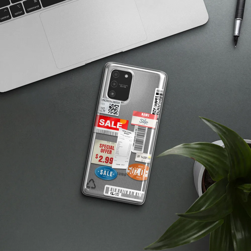 Sale Stickers Samsung A91 Clear TPU Case