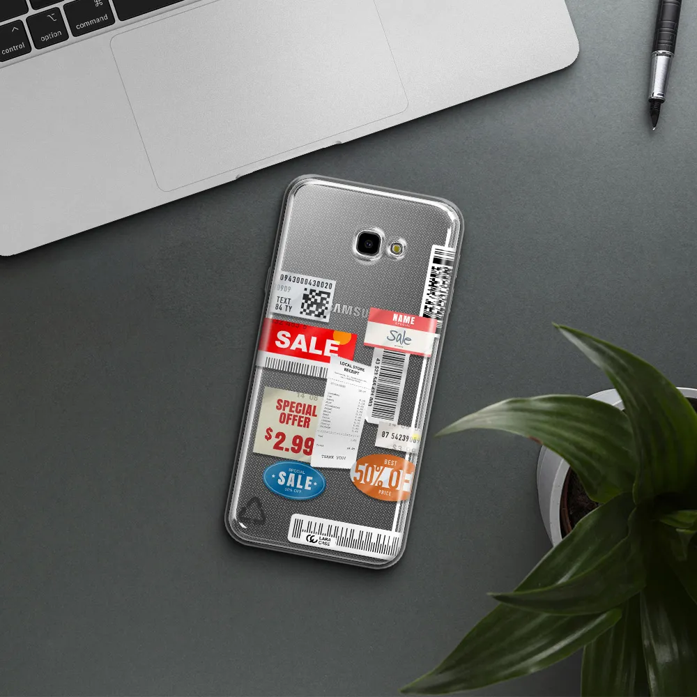 Sale Stickers Samsung J4 Plus Clear TPU Case