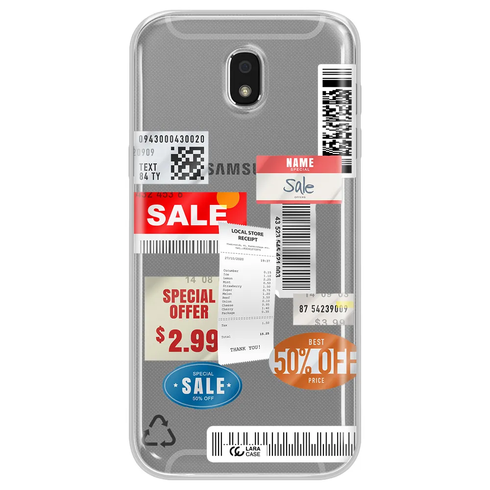 Sale Stickers Samsung J5 2017 Clear TPU Case