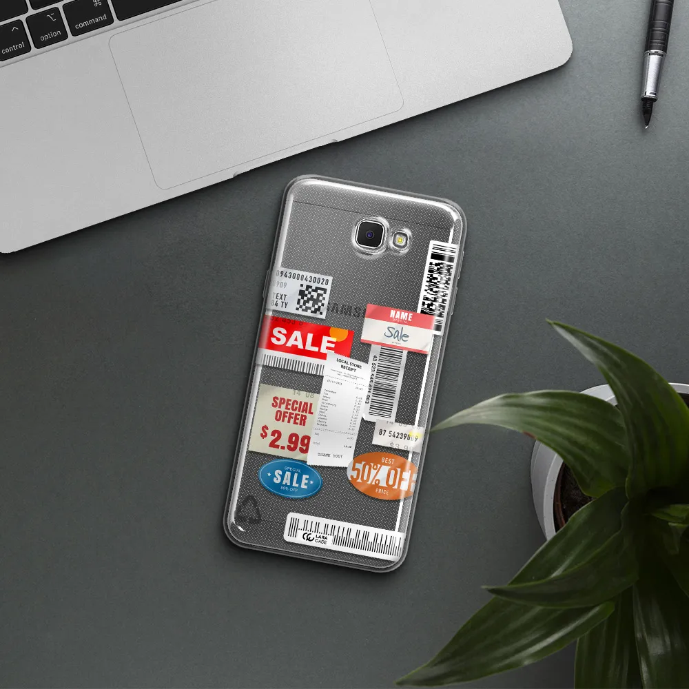 Sale Stickers Samsung J5 Prime Clear TPU Case