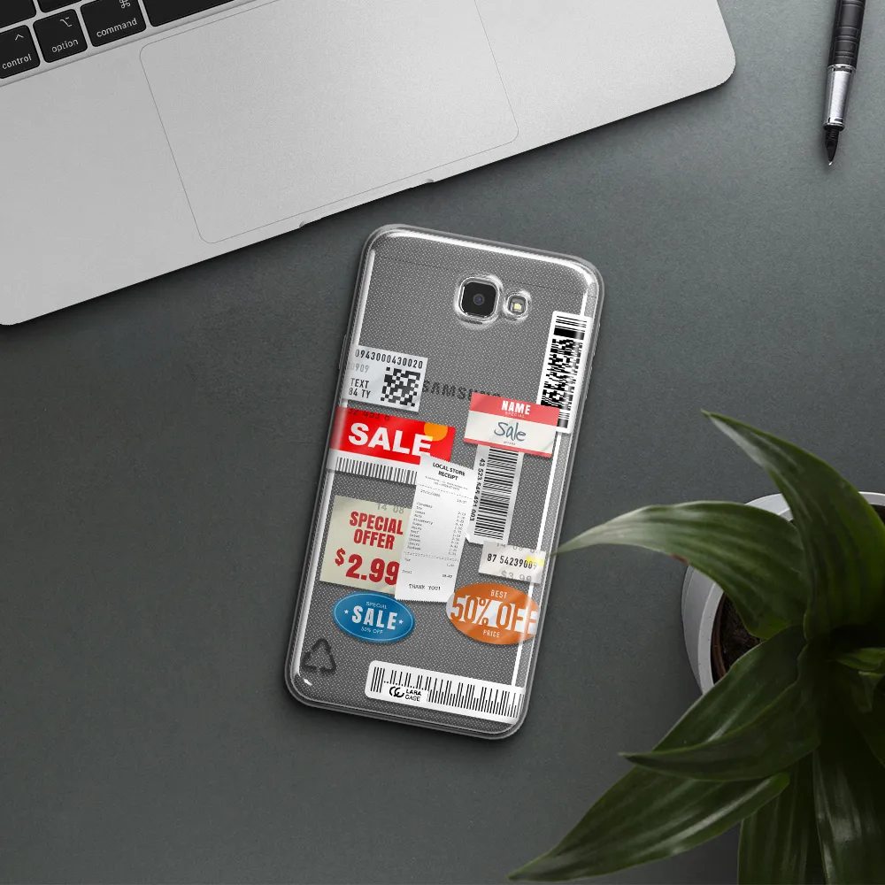 Sale Stickers Samsung J7 Prim Clear TPU Case