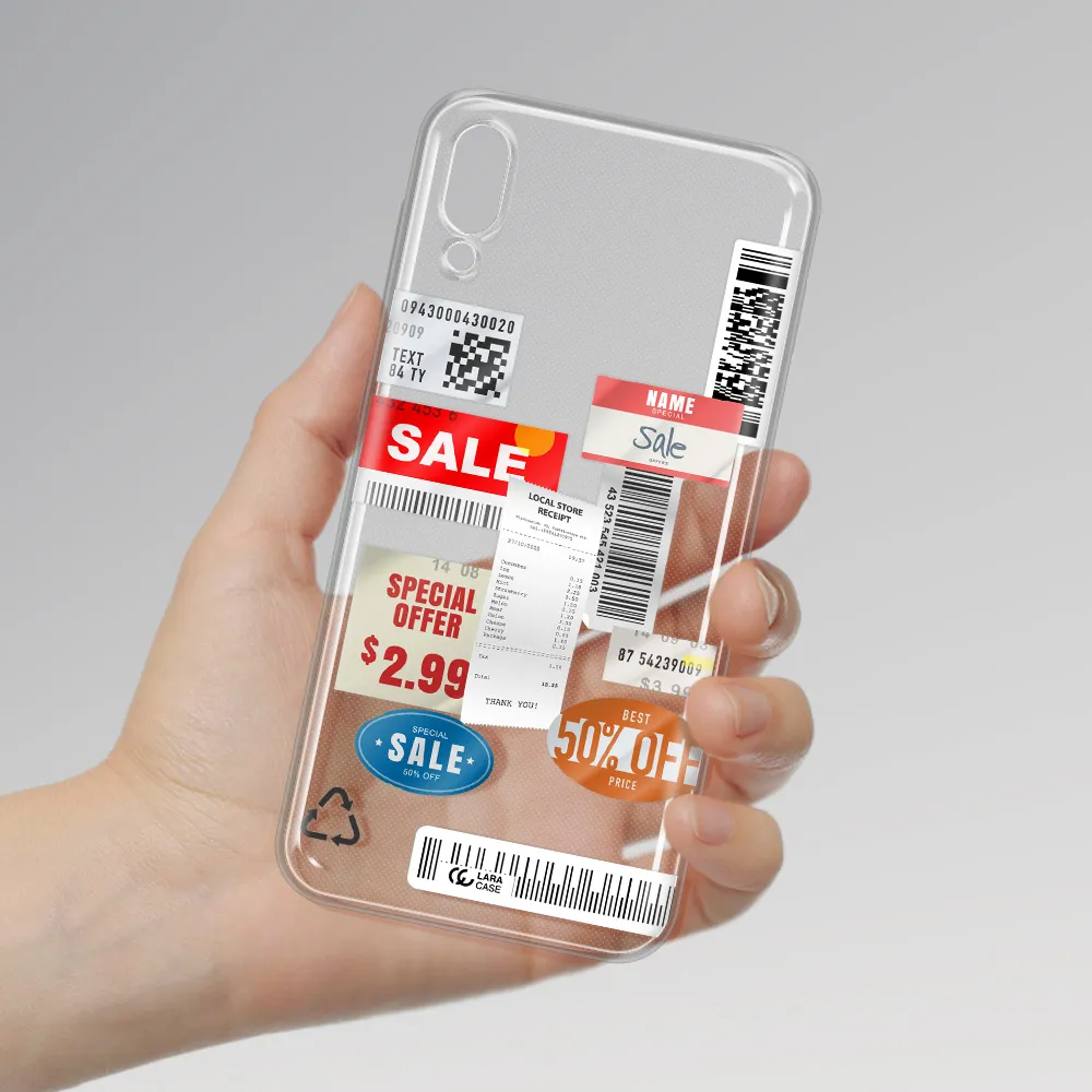 Sale Stickers Samsung M10 Clear TPU Case