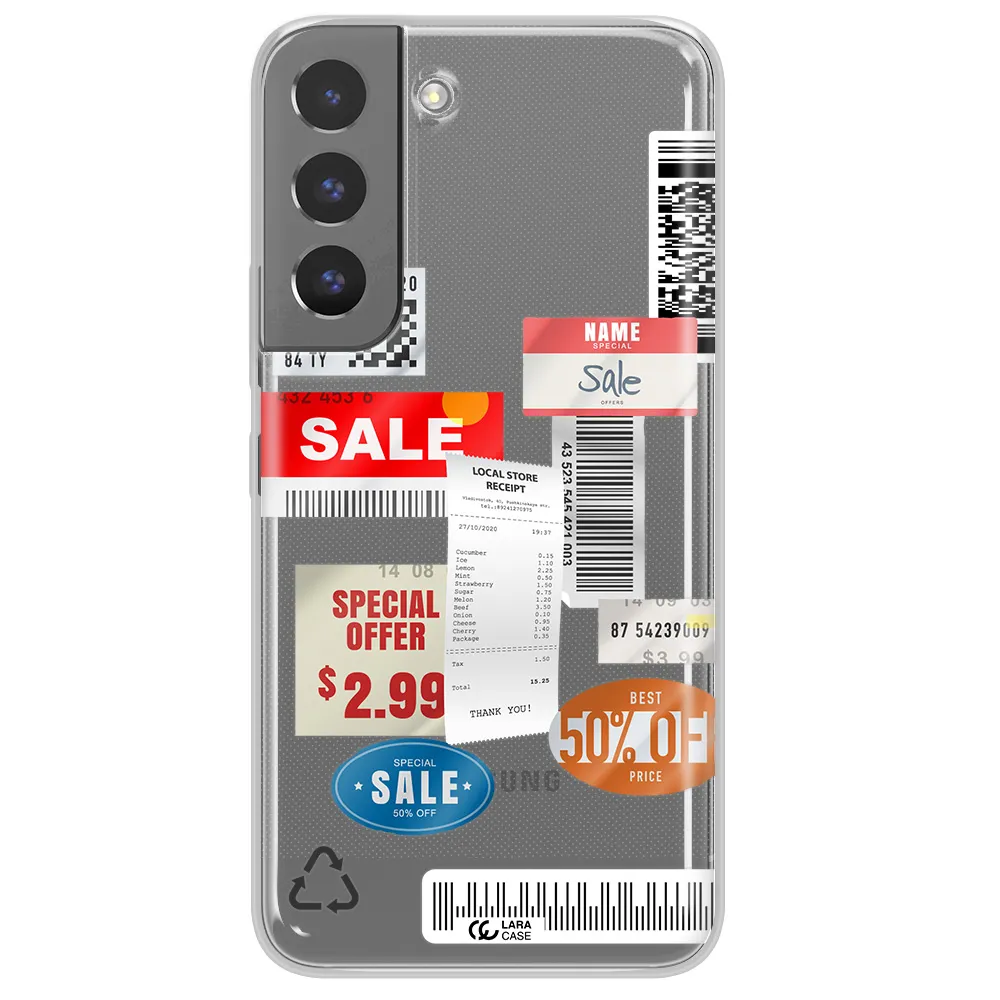 Sale Stickers Samsung S 22 Clear TPU Case