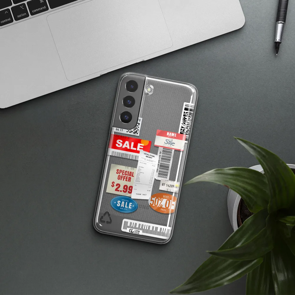 Sale Stickers Samsung S 22 Plus Clear TPU Case
