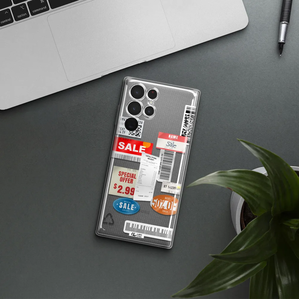 Sale Stickers Samsung S 22 Ultra Clear TPU Case