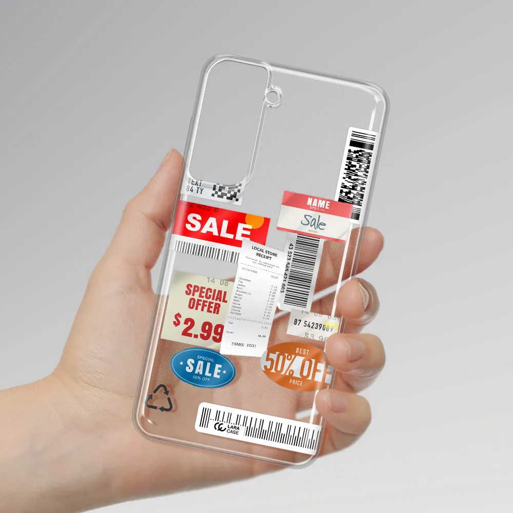 Sale Stickers Samsung S21 Fe Clear Tpu Case