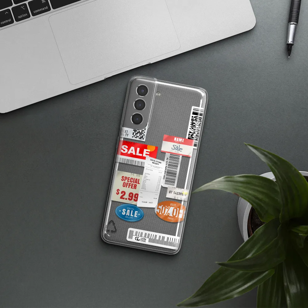 Sale Stickers Samsung S21 Plus Clear TPU Case