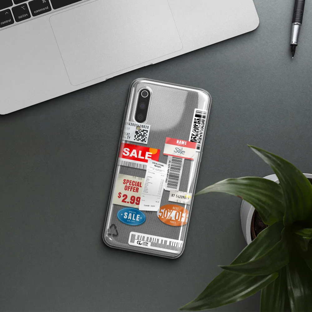 Sale Stickers Xiaomi Mi 9 Clear TPU Case