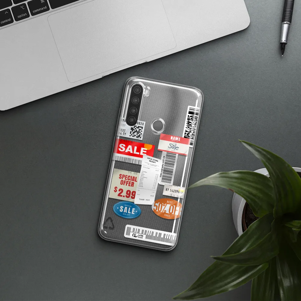 Sale Stickers Xiaomi Note 8 Clear TPU Case