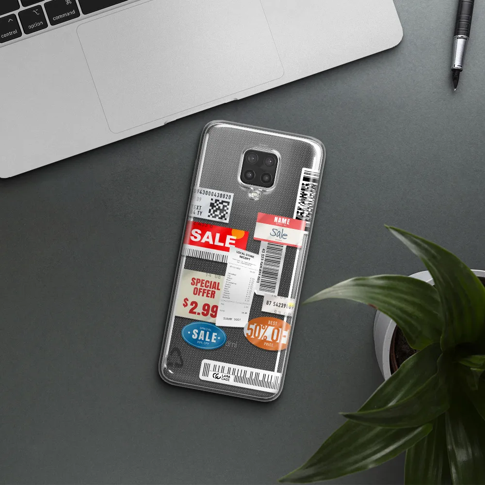 Sale Stickers Xiaomi Note 9 Pro Clear TPU Case