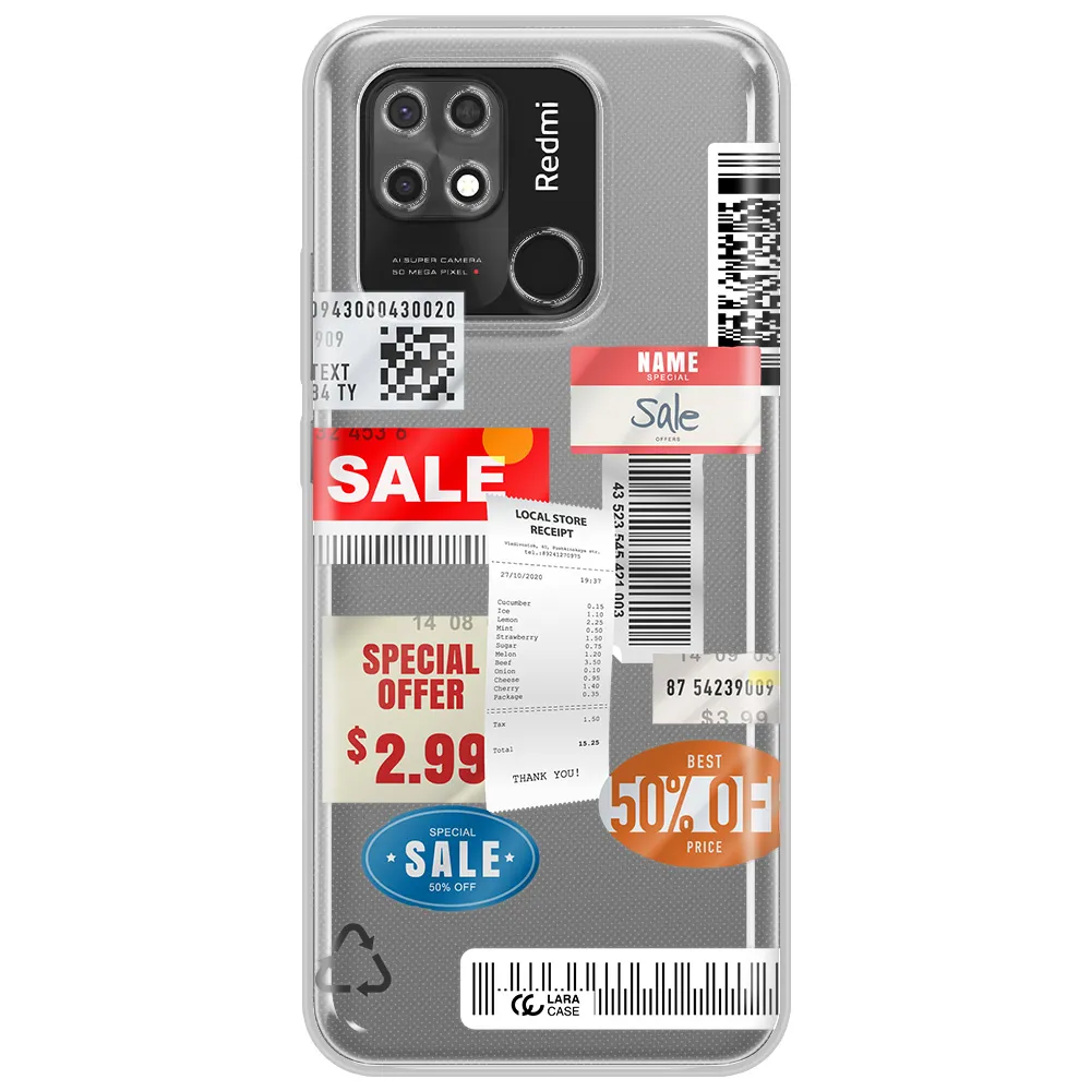 Sale Stickers Xiaomi Redmi 10C Clear TPU Case