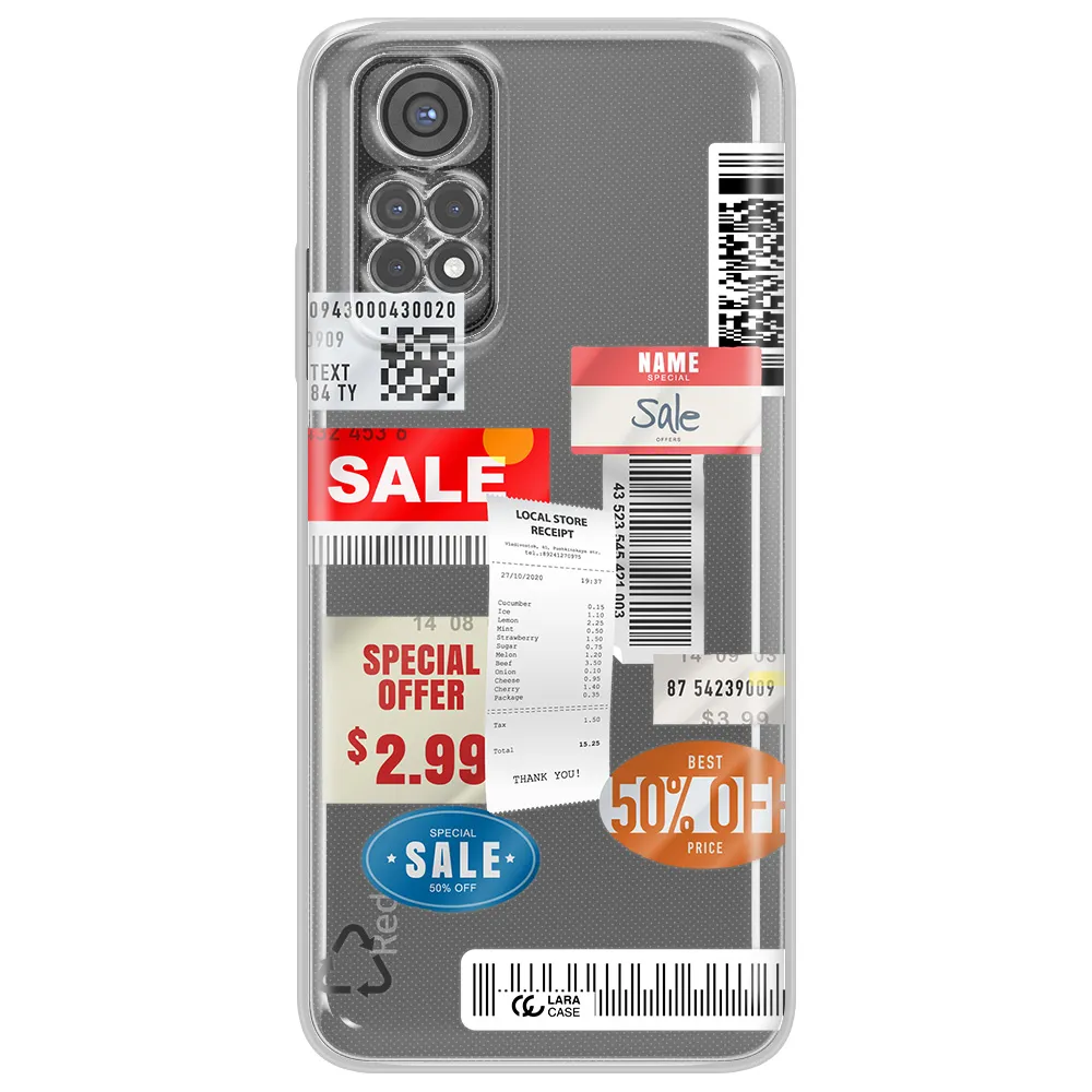 Sale Stickers Xiaomi Redmi Note 11S Clear Tpu Case
