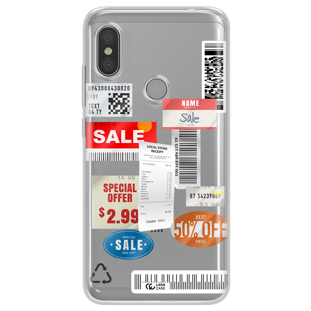 Sale Stickers Xiaomi Redmi Note 6 Pro Clear TPU Case