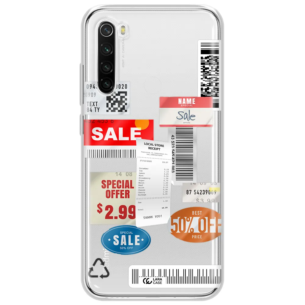 Sale Stickers Xiaomi Redmi Note 8T Clear Tpu Case