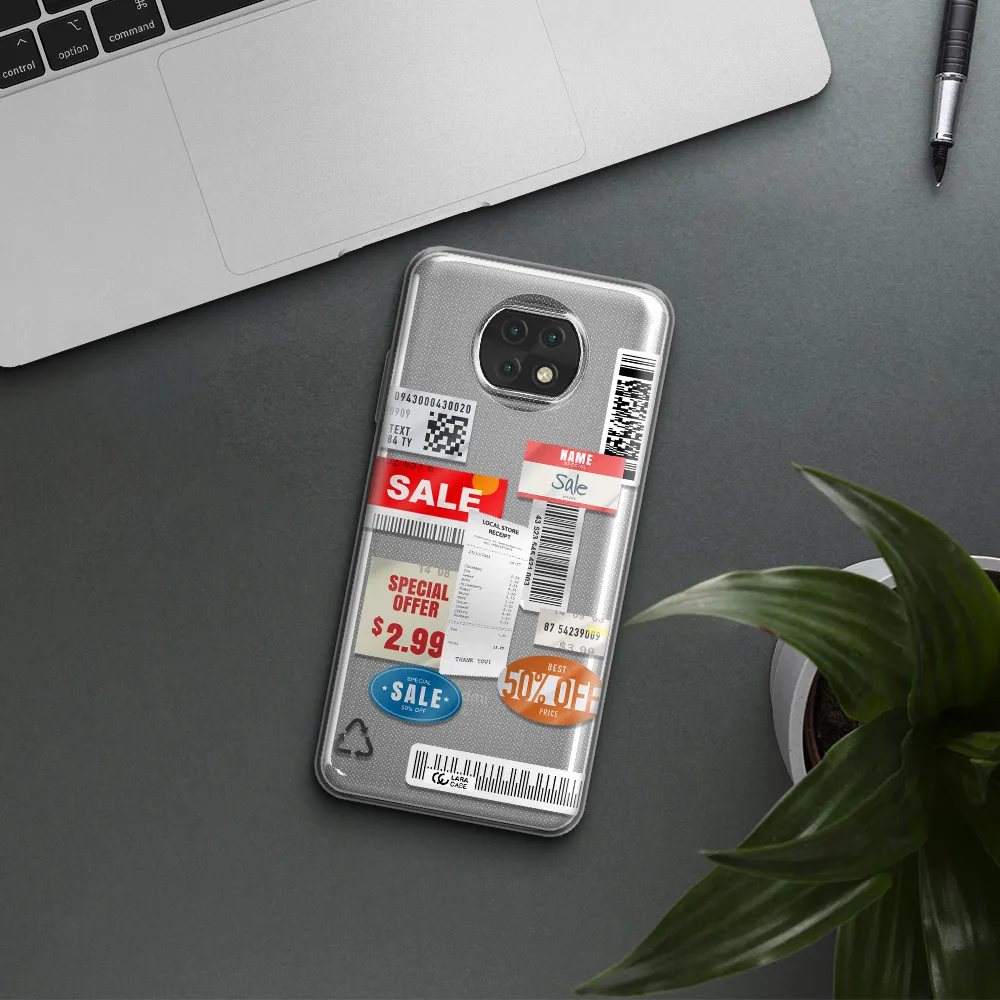 Sale Stickers Xiaomi Redmi Note 9T Clear Tpu Case