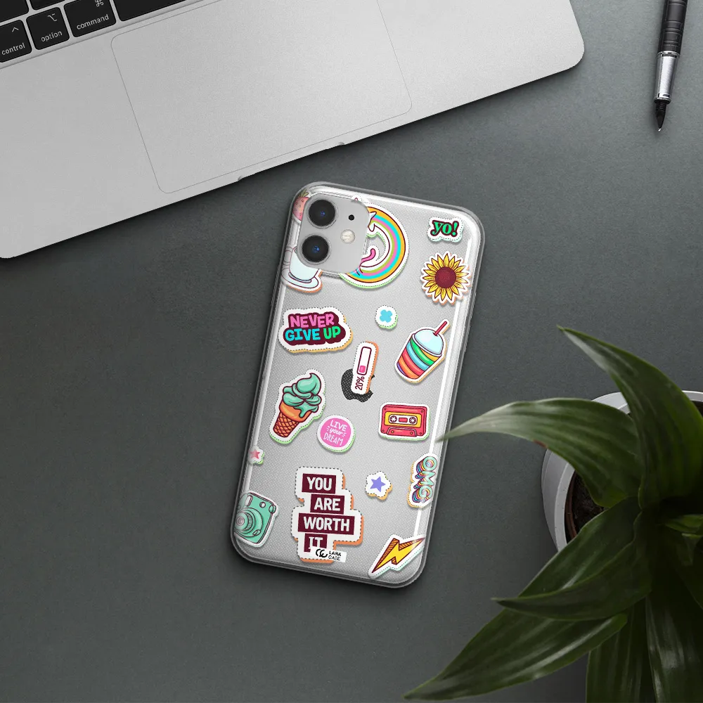 Summer Stickers Apple iPhone 11 Clear TPU Case
