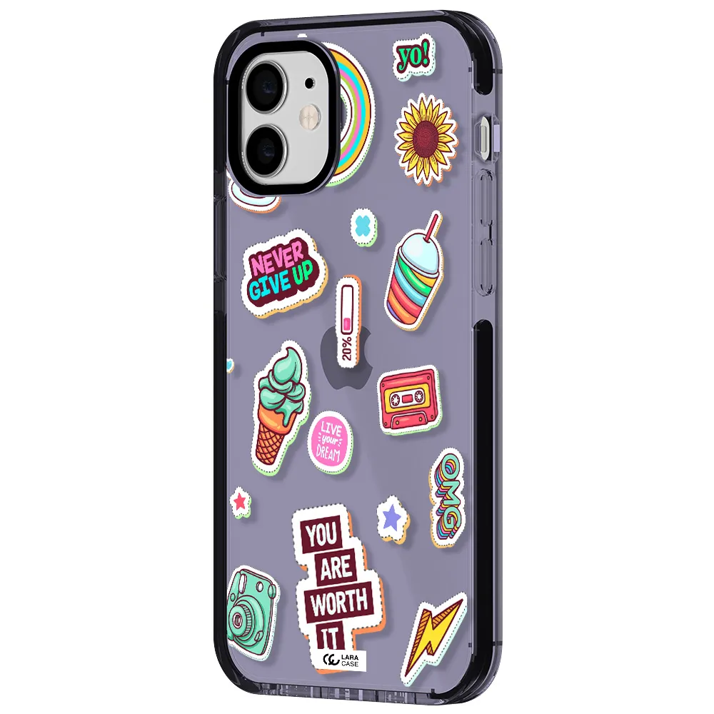 Summer Stickers Apple iPhone 11 impact Lilac Case
