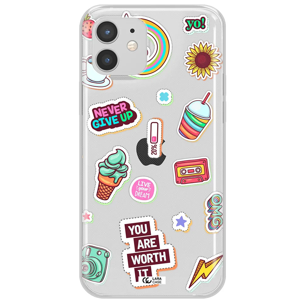 Summer Stickers Apple iPhone 12 mini Clear TPU Case