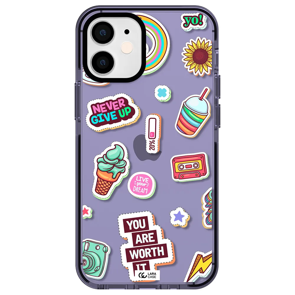 Summer Stickers Apple iPhone 12 mini impact Lilac Case