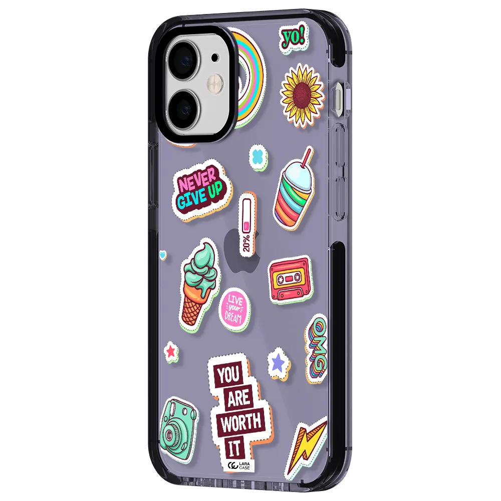 Summer Stickers Apple iPhone 12 mini impact Lilac Case