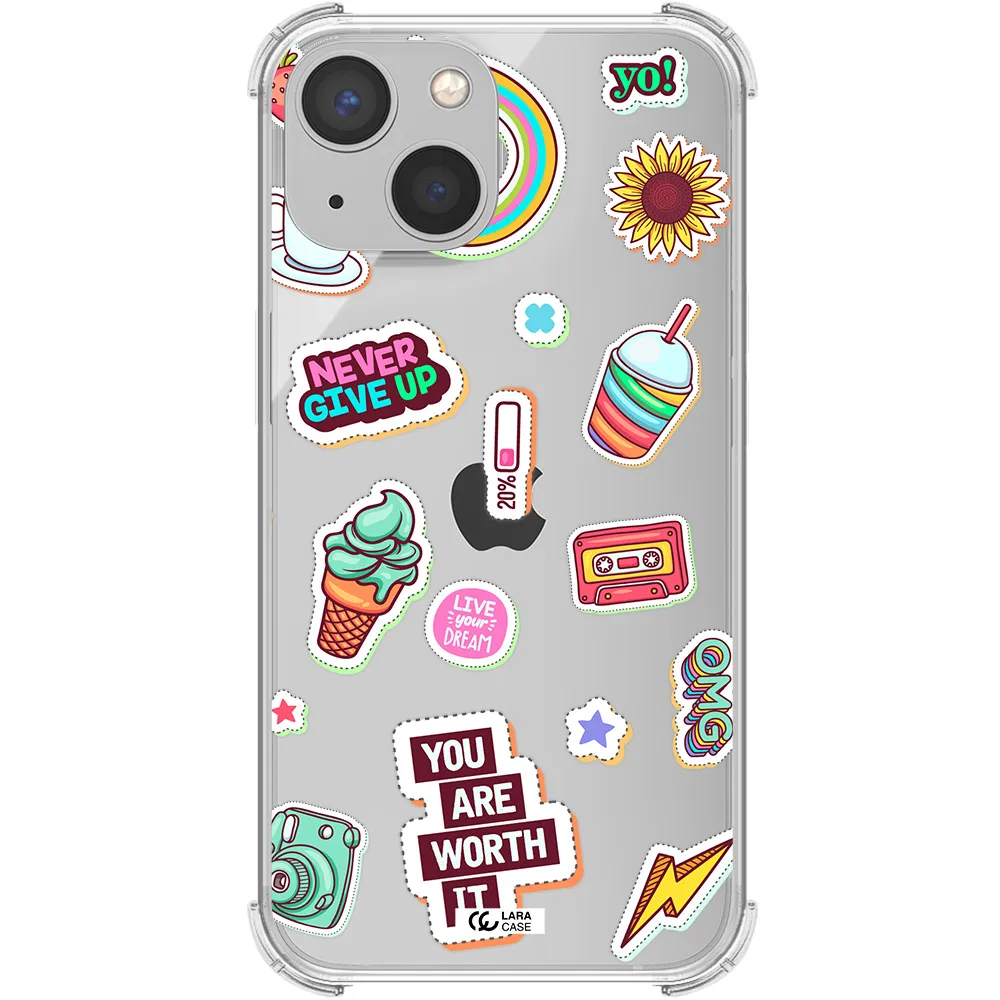 Summer Stickers Apple iPhone 13 Clear PC Case