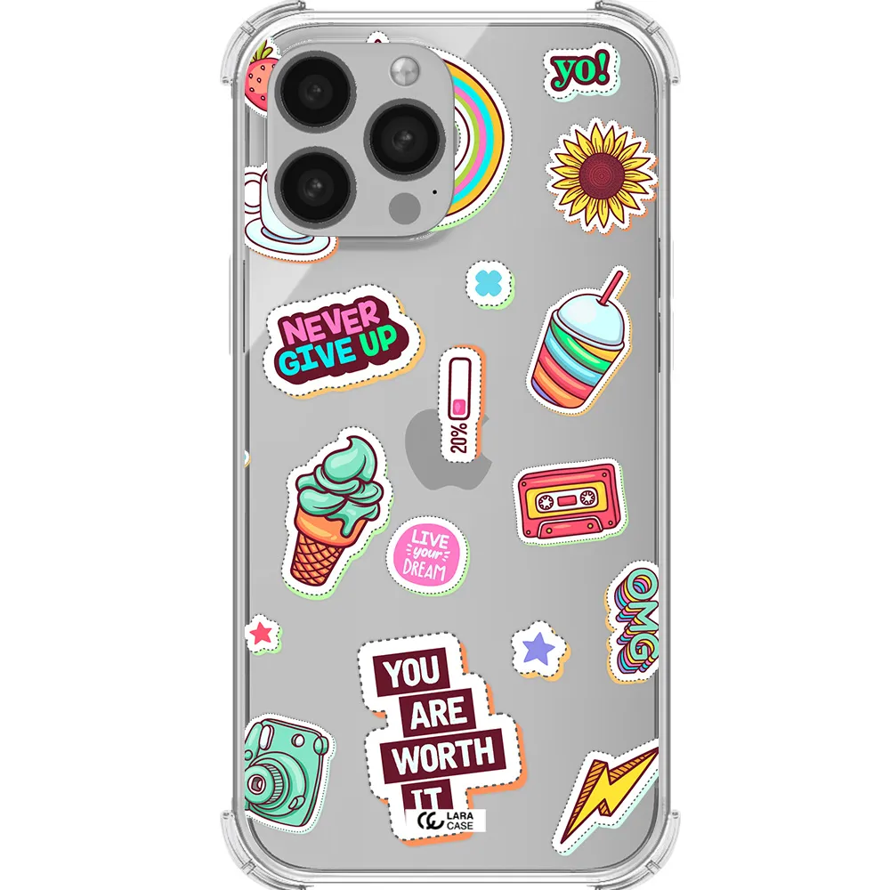 Summer Stickers Apple iPhone 13 Pro Clear PC Case