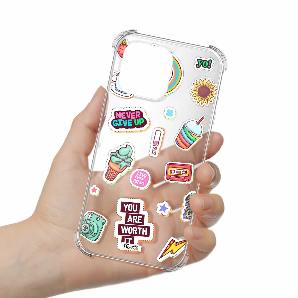 Summer Stickers Apple Iphone 16 Pro Max Clear Pc Case