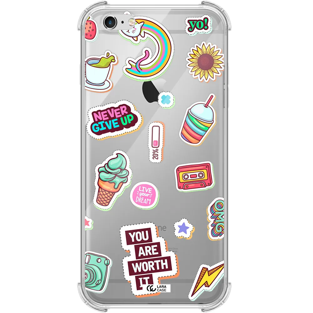 Summer Stickers Apple iPhone 6S Clear PC Case