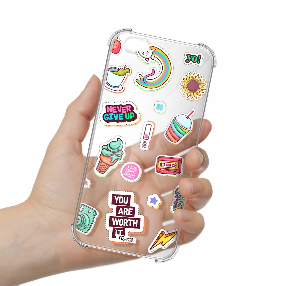 Summer Stickers Apple iPhone 6S Clear PC Case