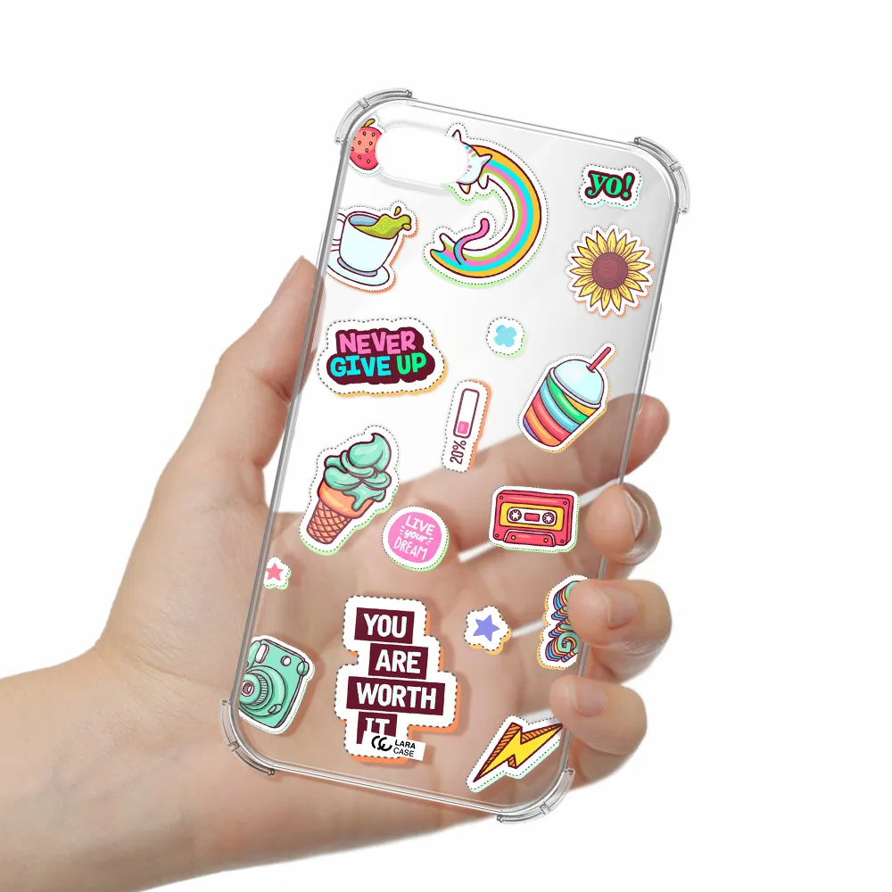 Summer Stickers Apple iPhone 7 Clear PC Case