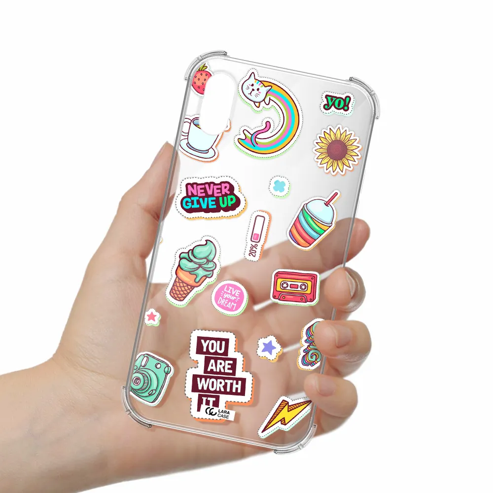 Summer Stickers Apple iPhone X Clear PC Case