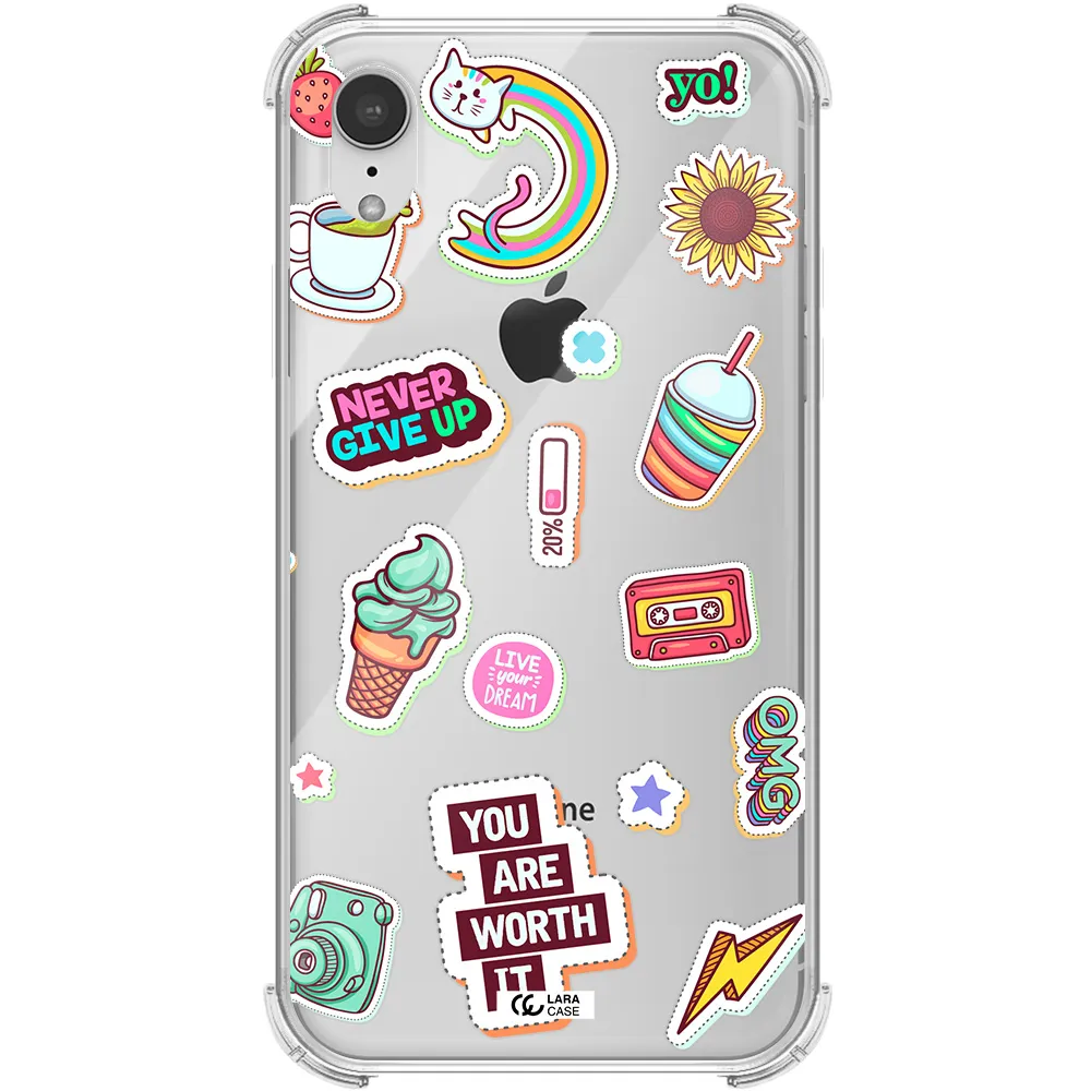 Summer Stickers Apple iPhone XR Clear PC Case