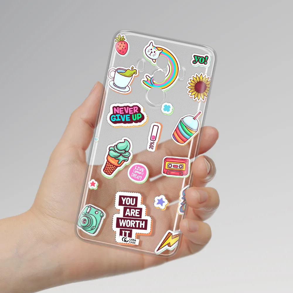 Summer Stickers Huawei Mate 10 Pro Clear TPU Case