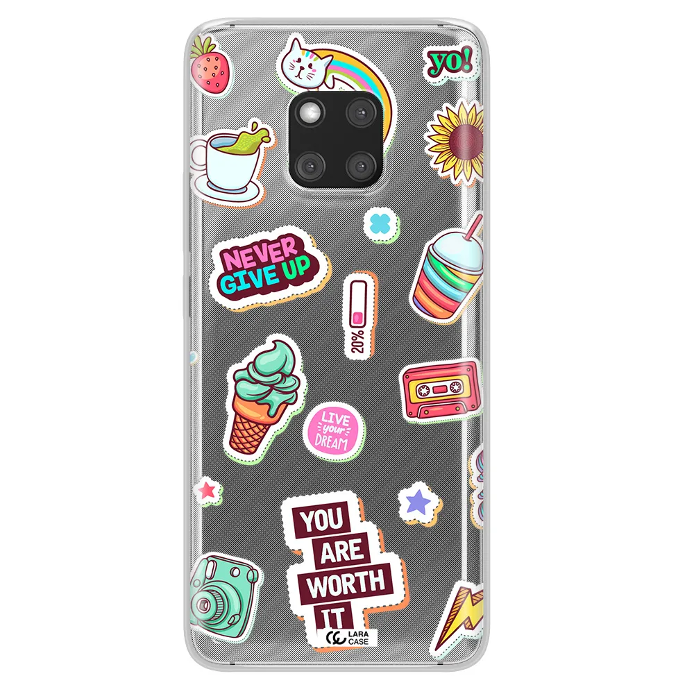Summer Stickers Huawei Mate 20 Pro Clear TPU Case