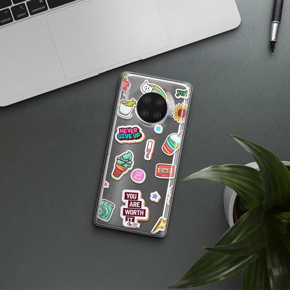 Summer Stickers Huawei Mate 30 Pro Clear TPU Case