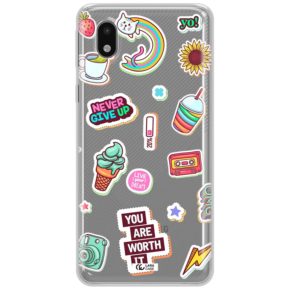Summer Stickers Samsung A01 Core Clear Tpu Case