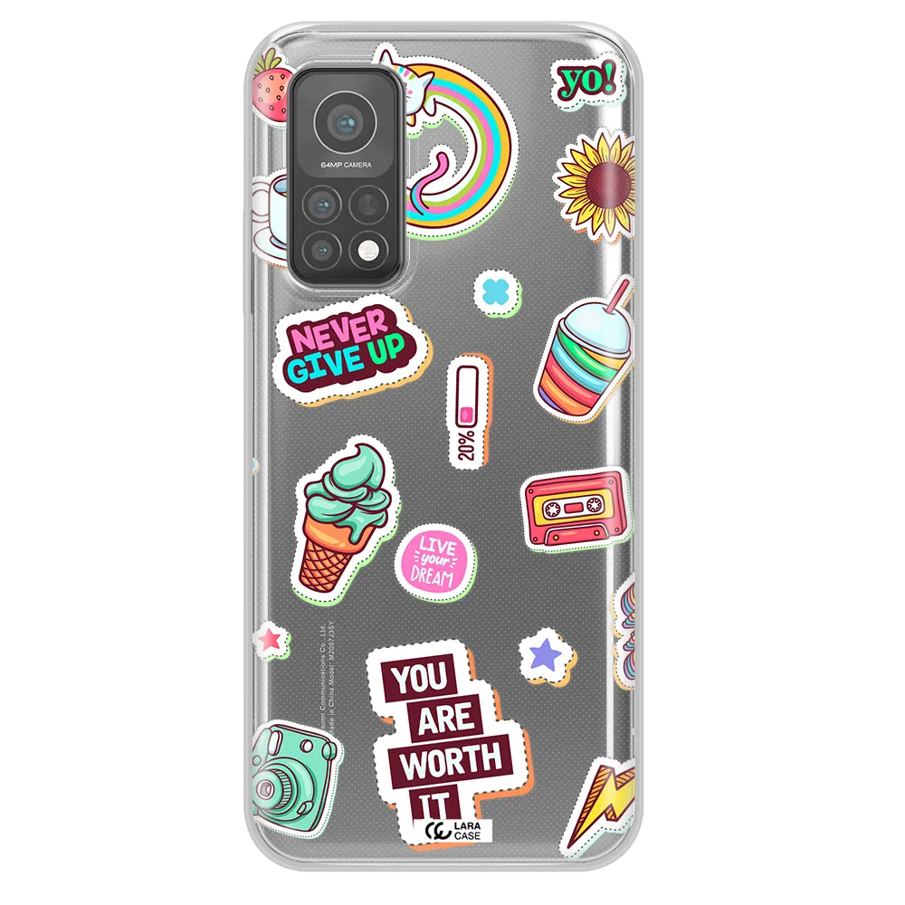 Summer Stickers Xiaomi Mi 10 T Pro Clear TPU Case