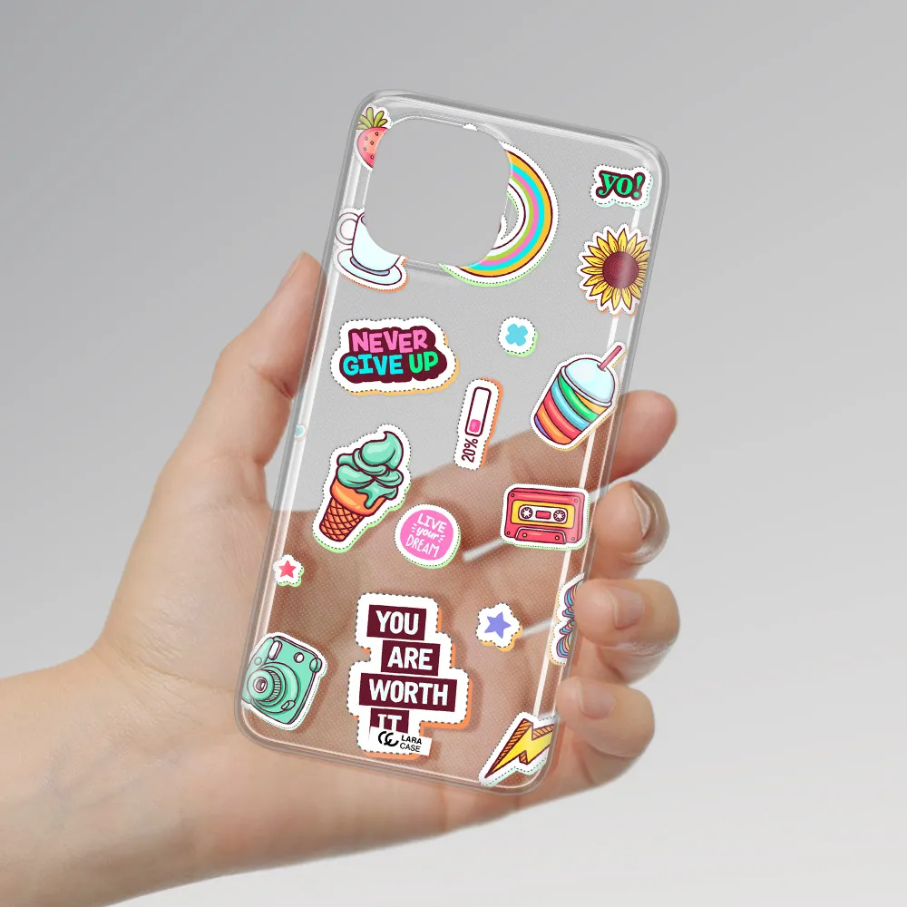 Summer Stickers Xiaomi Mi 11 Lite Clear TPU Case