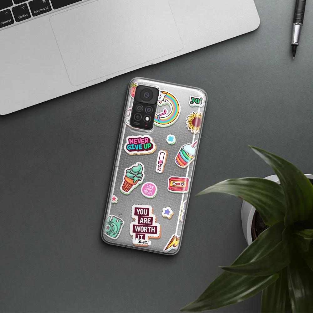 Summer Stickers Xiaomi Note 11 Pro Clear TPU Case