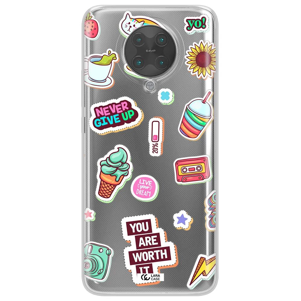 Summer Stickers Xiaomi Poco F2 Pro Clear TPU Case