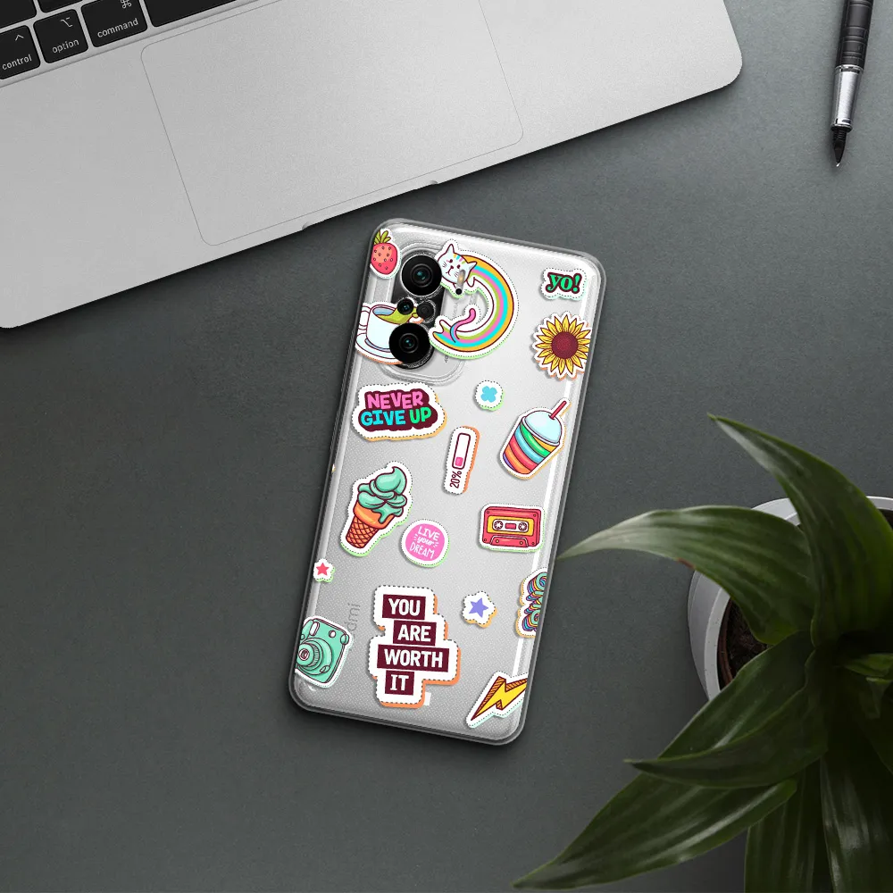 Summer Stickers Xiaomi Poco F3 Clear Tpu Case
