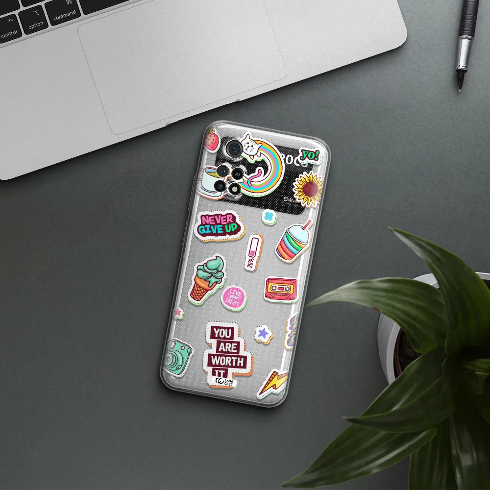 Summer Stickers Xiaomi Poco M4 Pro 4G Clear Tpu Case