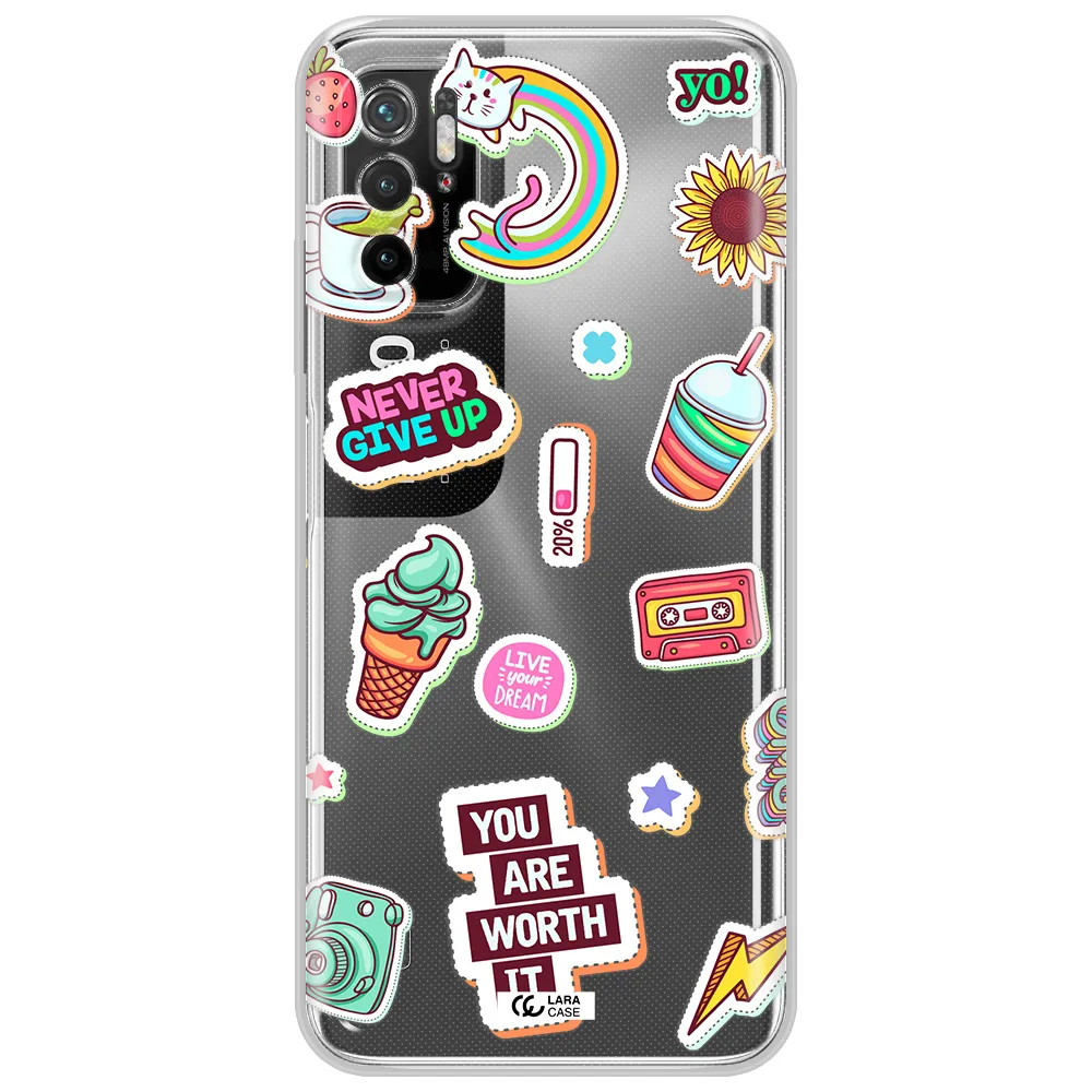 Summer Stickers Xiaomi Poco M4 Pro 5G Clear Tpu Case